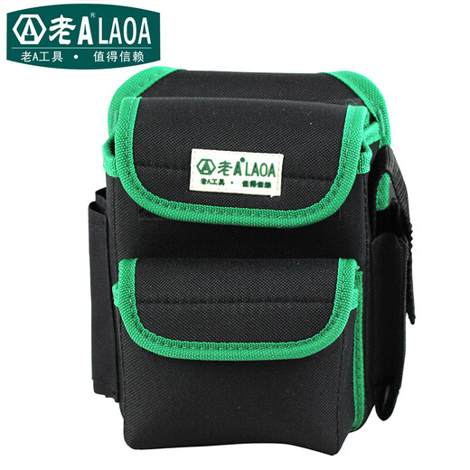 LAOALA115604 Electrician's Waist Bag Waist Bag Multifunctional Repair Tool Bag Crossbody Bag Strap Wear-Resistant Electrician's Bag Tool Waist Bag + Belt