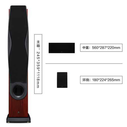 HiVi RM600A HT+Dianlong X1300 AV amplifier 5.0 channel home theater combination set Home amplifier speaker audio combination Free installation nationwide