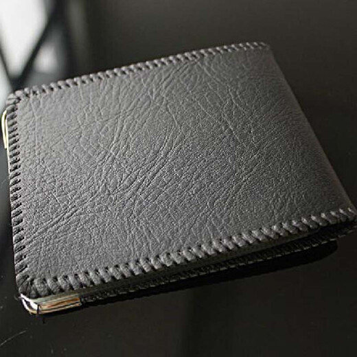 Men's driver's license leather holder, driver's license booklet, document holder, driver's license card holder, black, 1 piece, single pack