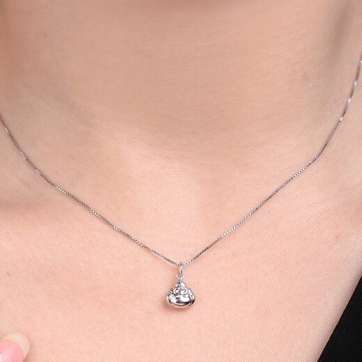 Saturday Fortune (ZLF) PT950 platinum pendant women's Maitreya Buddha pendant for girlfriend without chain 1.48g