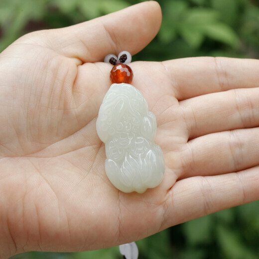 Guibao Valentine's Day Gift Hetian Jade Pixiu Pendant for Men and Women Jade Pendant Jade Pendant Back Money Jade Necklace Jade Pendant