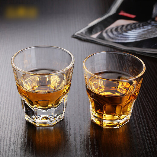 Fanji 6-piece set of liquor and strong beer glass wine glasses for bar and household drinking utensils No. 3 2.4 two cups 6 pieces