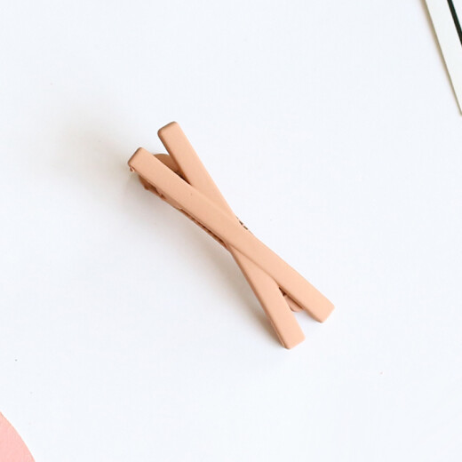 Hairpin Female Korean Simple Hairdress Bangs Top Clip Candy Color Small Clip Hair Accessories Adult Hairpin Clip 6# Khaki Color