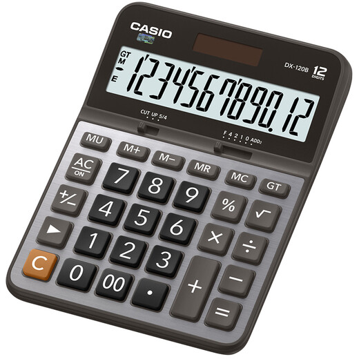 CASIO DX-120B business calculator mainframe desktop office gray silent model