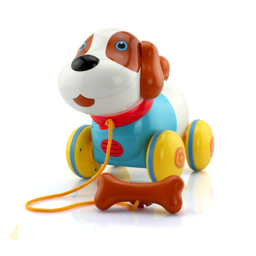 [Rechargeable Version] Music Pull Dog Leash Cartoon Pet Puppy Can Sing, Bark, Touch Sensitive Drag Dog Electric Puppy Toy Robot Dog Children's Day Gift Music Pull Dog