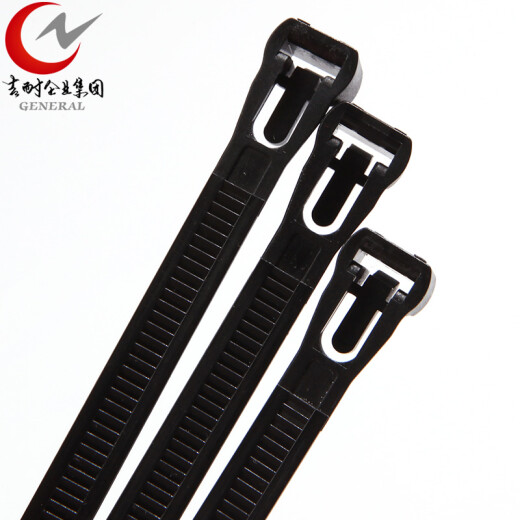 Geneni (General) GTRN-7.6 wide * various lengths of nylon retractable cable ties and loose buckle straps 100 pieces of electrical accessories black GTRN-7.6*200mm