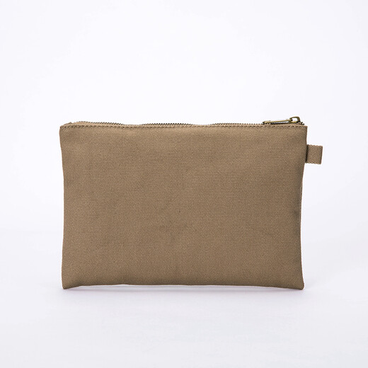 YONBEN/Yuanbenliangchang Pure Cotton Canvas Storage Bag IPad Bag Envelope Bag Clutch Bag Liner Bag Medium Bag Dark Brown