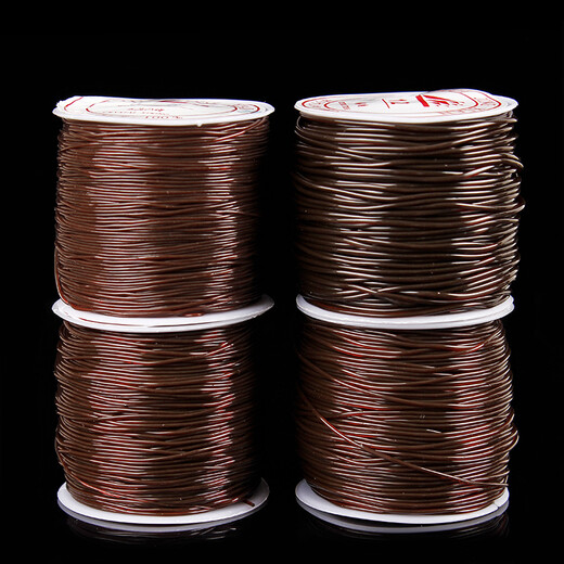 Jun En DIY Brown Crystal Elastic Cord Elastic Rope Beading Wire Threading Beads Bracelet Bracelet Wire Accessories Diameter 1.2 mm per roll
