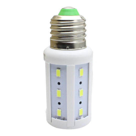 Exhibition LED large corn light bulb home indoor ultra-bright high-power lighting energy-saving column bulb 360-degree home office workshop corridor lighting large factory small screw mouth E14-white light 5W (watt)