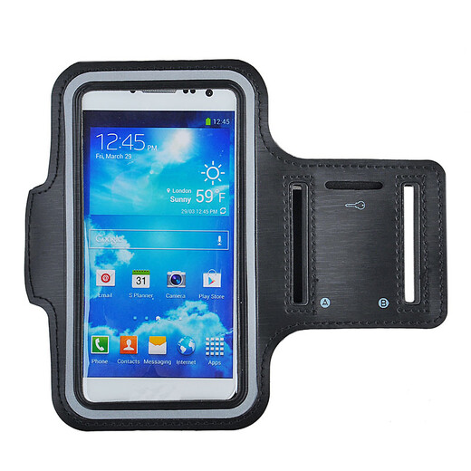 Pinyi sports running bag mobile phone arm bag arm strap wrist case cover suitable for Apple/Samsung/Huawei/Xiaomi/vivo Android black 6.0-6.5 inch mobile phone