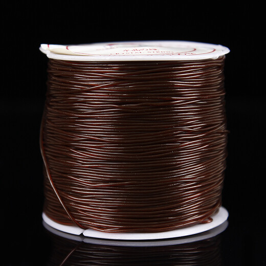 Jun En DIY Brown Crystal Elastic Cord Elastic Rope Beading Wire Threading Beads Bracelet Bracelet Wire Accessories Diameter 1.2 mm per roll