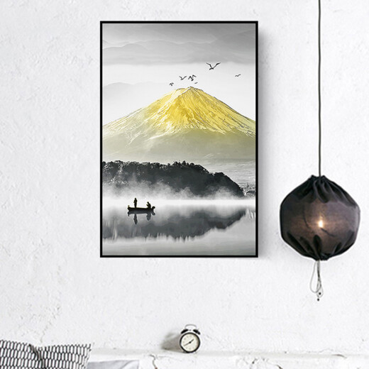 Reputation decorative painting can be customized for the entrance, Nordic modern minimalist background wall hanging painting, fortune landscape painting, entrance corridor, aisle painting, living room painting, dining room bedroom painting, 60*90 mountain range