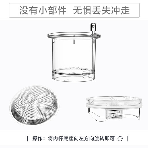 KAMJOVE teapot glass tea set elegant cup removable inner tank tea brewer floral teapot tea water separation cup K-211