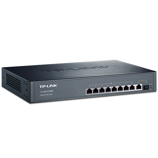 TP-LINK TL-SG1210PE 8-port Gigabit POE switch (1 Gigabit port + 1 Gigabit fiber port)
