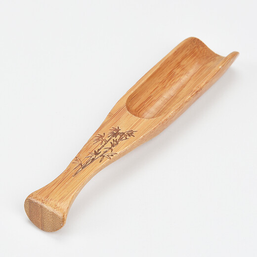 Porcelain brand tea ebony alloy tea spoon tea spoon rosewood tea spoon kung fu tea set tea ceremony accessories summer bamboo - bamboo tea spoon