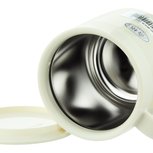 TIGER thermos cup stainless steel double-layer vacuum office coffee mug MCI-A28C-C milky white 280ml