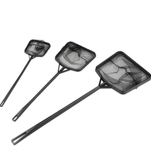 SUNSUN Fish Tank Fishing Net Aquarium Fishing Net Square Handmade Fish Tank Fishing Goldfish Small Fishing Net Black Square Fishing Medium Size sx-17 (40*17.5*15cm)