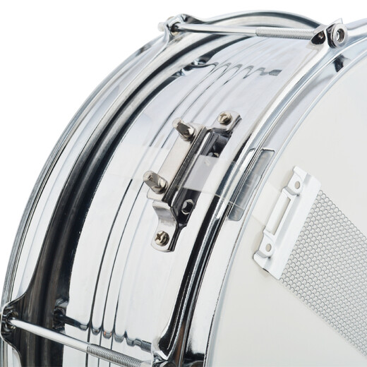 Jinbao snare drum JBS1051 stainless steel snare drum team drum percussion instrument band student professional playing instrument 13 inches JBS1051 with strap and bag