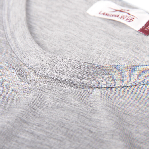 Langsha short-sleeved vest men's thin solid color sports elastic slim bottoming sweatshirt for men