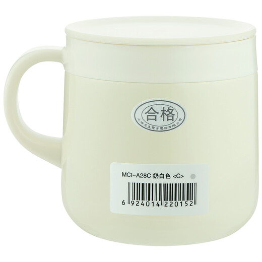 TIGER thermos cup stainless steel double-layer vacuum office coffee mug MCI-A28C-C milky white 280ml