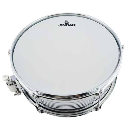 Jinbao snare drum JBS1051 stainless steel snare drum team drum percussion instrument band student professional playing instrument 13 inches JBS1051 with strap and bag