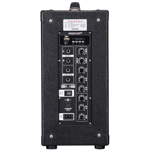 MIGAO MG820A-LI guitar playing and singing 60W lithium battery rechargeable outdoor portable speaker lithium battery audio+strap+U8 rechargeable dual headset