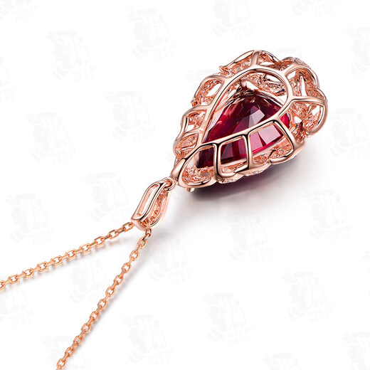 Millais Jewelry Tourmaline Pendant Colored Gemstone Pendant 18K Gold Inlaid Diamond Necklace for Women’s Birthday Gift 13 Carats Does Not Include Chain