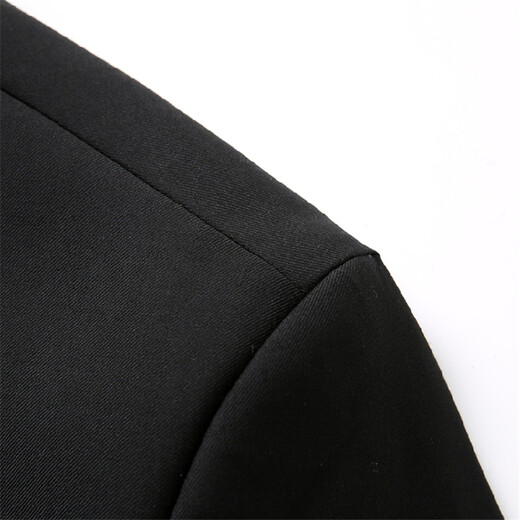 Kaduton suit men's three-piece professional business small suit formal jacket men's slim groom's wedding dress black double button suit + trousers + shirt XL 116-126Jin Jin equals 0.5 kg + 8 gifts