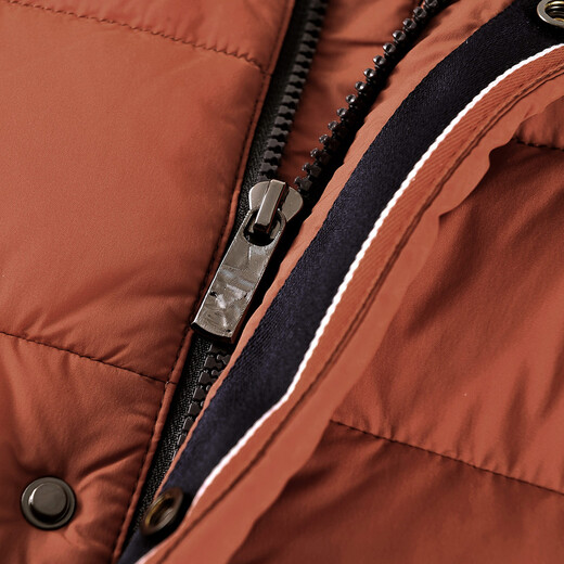 HLA海澜之家羽绒服男2016冬季新品HWRAD4N239A时尚轻盈保暖深橙(S4)185/100A(54)