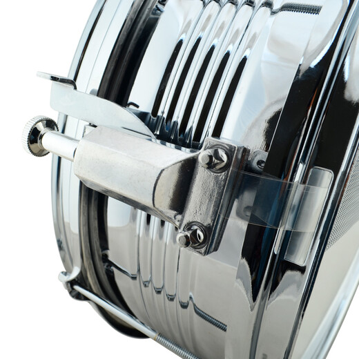 Jinbao snare drum JBS1051 stainless steel snare drum team drum percussion instrument band student professional playing instrument 13 inches JBS1051 with strap and bag