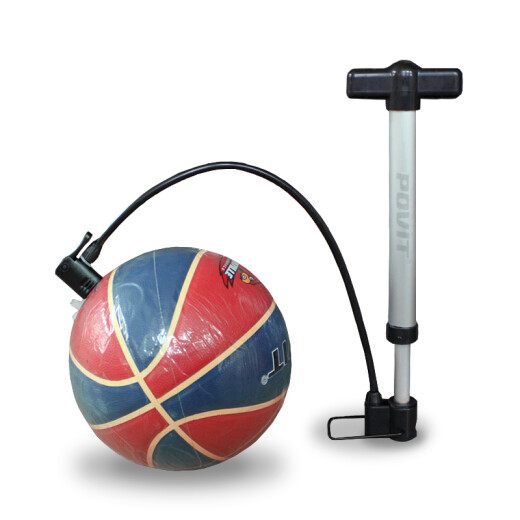 POVIT portable multi-function pump bicycle football basketball swimming ring aluminum alloy household pump 12 inches silver P-4501