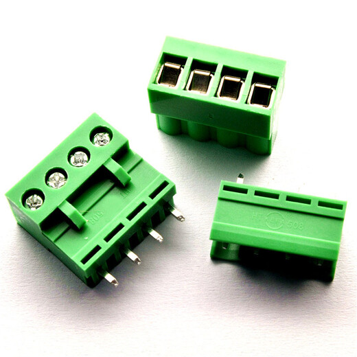 TaoTimeClub KF2EDGK plug-in terminal block 5.08MM connector PCB terminal set 4P bent pin set