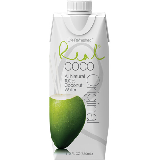 Realcoco natural coconut water imported NFC juice drink 330ml*12 bottles full box