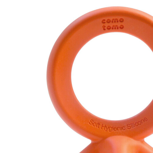 Como Tomo Korean original imported baby teether, baby teething stick, rest assured silicone baby toy orange