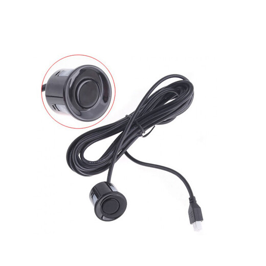 Lutu car reversing radar parking system rear 4 probes LED screen display long bar buzzer voice alarm black probe