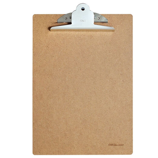 
Deli Writing Board Clip Office Supplies A4/A5 Folder Clip Cardboard Writing Board Clip Clip 9227 (A4 Wooden Butterfly Clip)