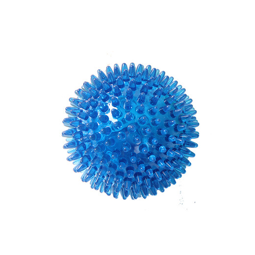 EETOYS small thorn ball blue dog toy fun sounding teeth grinding and bite-resistant tooth cleaning ball to relieve boredom alone pet supplies