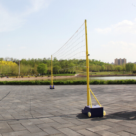 鑫奥瑞羽毛球网架便携式 气排球网架二合一多用单双打移动式球网柱 7.1m 羽毛球6.1米 两用气排球网架