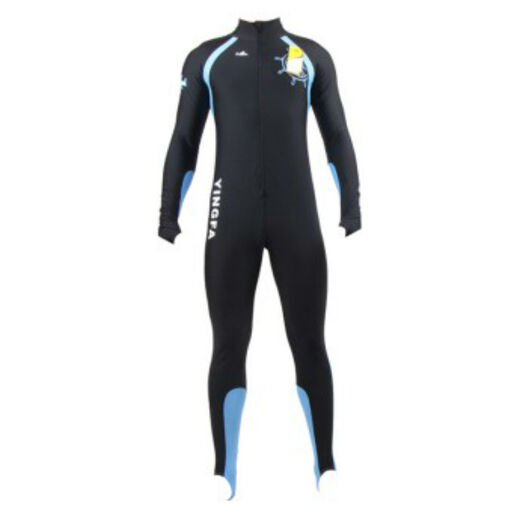 Yingfa (yingfa) full body one-piece, men's and women's sunshade, waterproof mother's clothing, snorkeling suit, swimsuit, wetsuit, men's jellyfish suit-1 black and red XXL