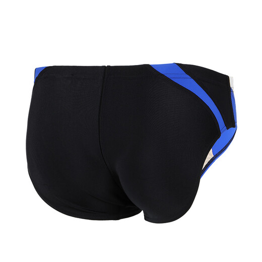 YINGFA Renndreieck Herren-Badehose, Schwimmtraining Wettkampf Herren-Badehose, Studenten-Badehose 9462 9462-1 Schwarz mit Blau und Weiß XXL
