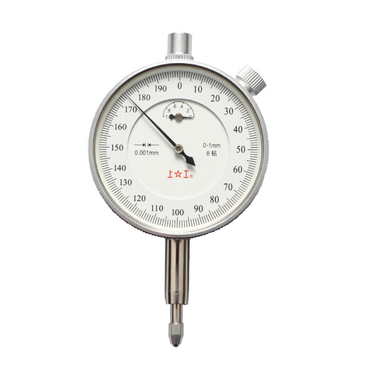 Shanggong mechanical dial indicator 0-1mm surface diameter 60mm grade 1 graduation value 0.001 indicator QG1-01