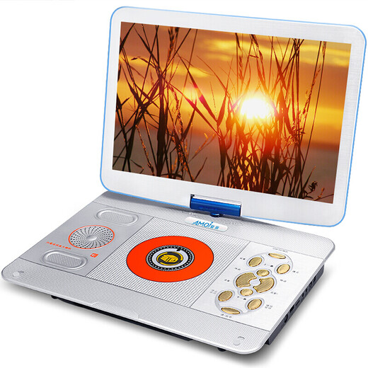 Amoi 1860A 15.4-inch portable mobile DVD player (DVD player, CD player, portable hard disk player, mobile TV) Blue