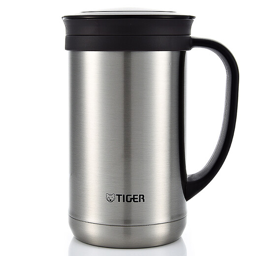 Tiger (TIGER) Tiger thermos cup air pressure thermos kettle with tea filter tea cup set 2.2L gold thermos kettle 2.2L + steel color thermos cup 500ml