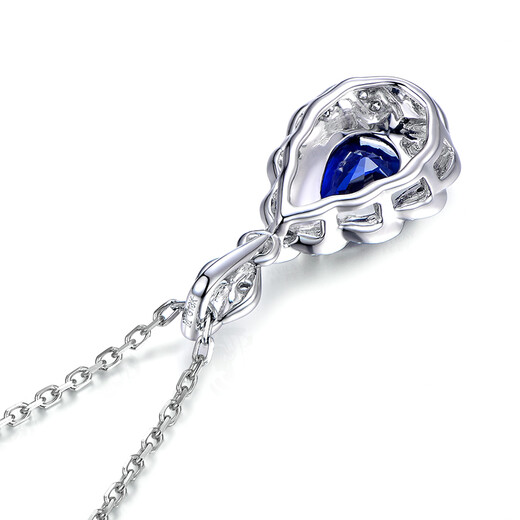 Millais Jewelry 1.15 carat sapphire pendant 18K gold inlaid with diamond royal sapphire necklace birthday gift without chain chain can be customized additionally