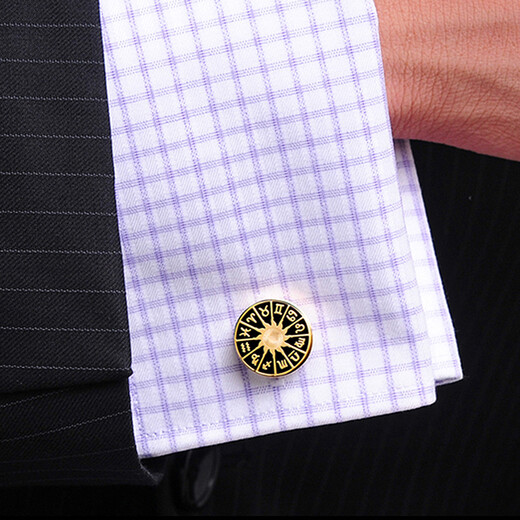 KFLK High-end Cufflinks French Shirt Twelve Constellations Guardian Cuff Nails Men's Cuff Buttons Cufflinks Golden Twelve Constellations K054