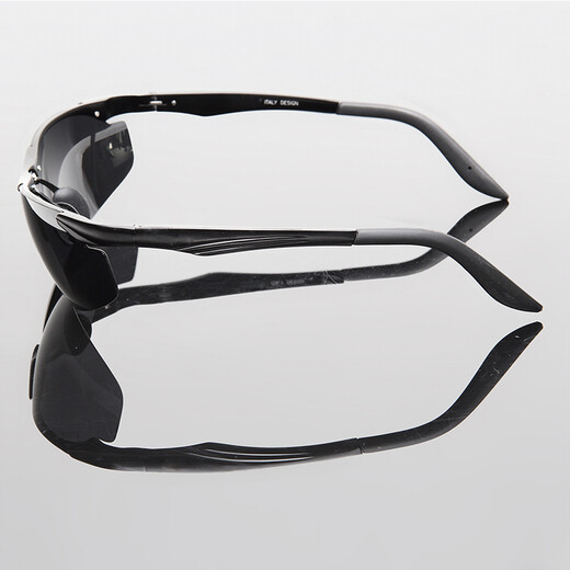 Gravel Sunglasses Men's Sports Polarized Pure Aluminum Magnesium Color-Changing Sunglasses Anti-Glare Driving Glasses Fishing Glasses Cycling Glasses Black Frame Black Legs Black Film