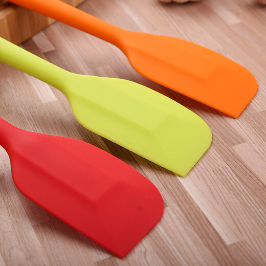 Oraldo silicone spatula large mixing knife food grade silicone baking tool integrated spatula butter knife spatula cake knife large honey orange