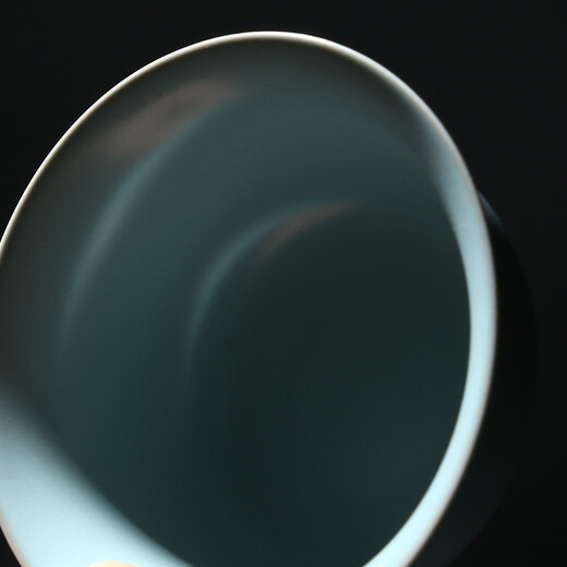 Su's Ceramics Ru Kiln Tea Set High-quality Beauty Teapot Covered Bowl Complete Set of Kung Fu Tea Set Opening Slices Can Grow Gold Threads Holiday Gift