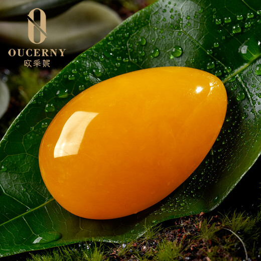 OUCERNY Beeswax Pendant Chicken Oil Red Yellow Amber White Nectar Water Drop Necklace Sweater Chain Collectible Orphan Russian Material as a Gift Selected 15g+ Select the Best Shipment One Product One Certificate