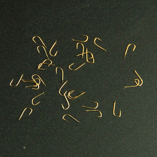 Pintian (pintian) gold sleeve small fish hook n crucian carp red sleeve small loose hook meal strip fish fishing hook wild fishing platform fishing gold sleeve barb No. 0.5 30 pieces